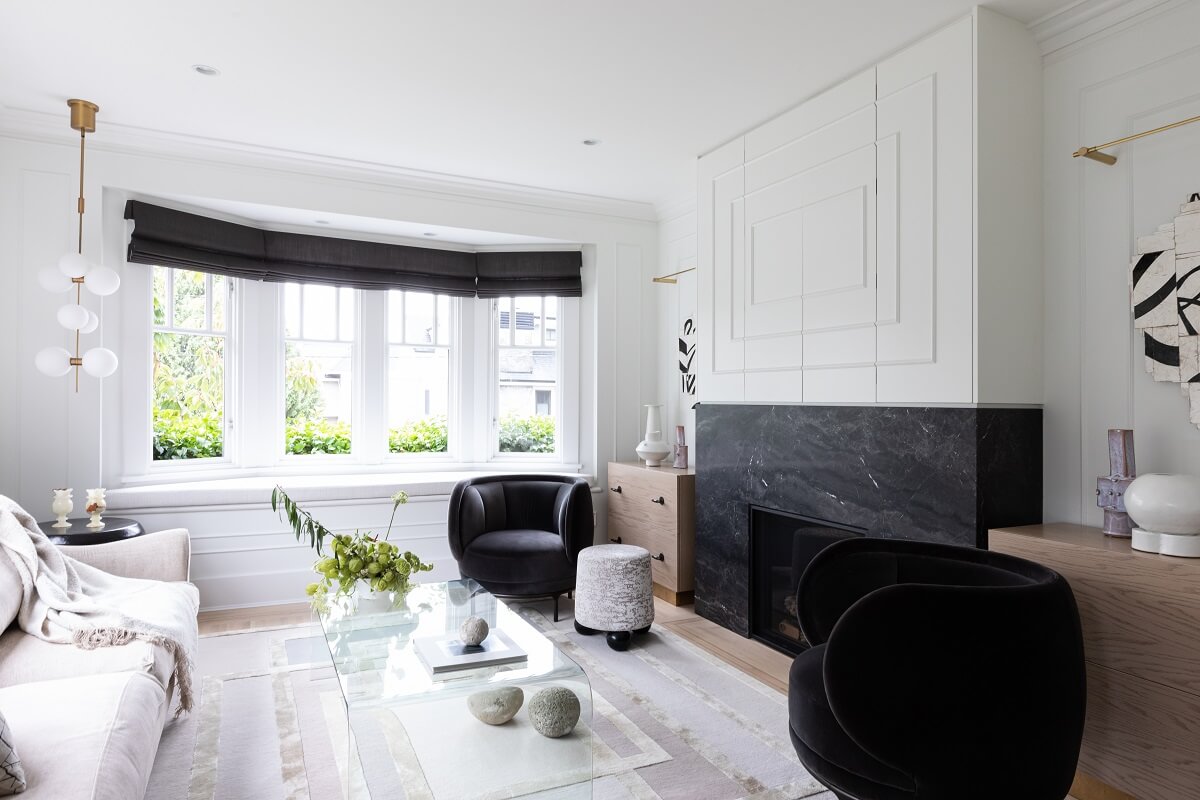 An Eclectic Elegant Home in Vancouver 3 black-white-living-room-elegant-vancouver-home-gillian-segal-design-nordroom