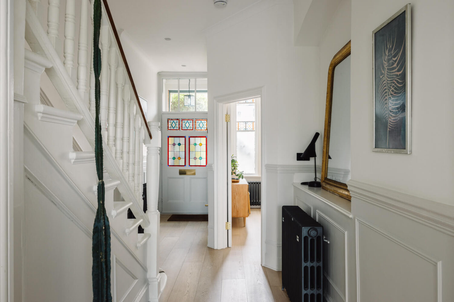 Oh Wonder’s Anthony and Josephine Sell Their Modern London Home 9 bright-hallway-victorian-london-home-nordroom