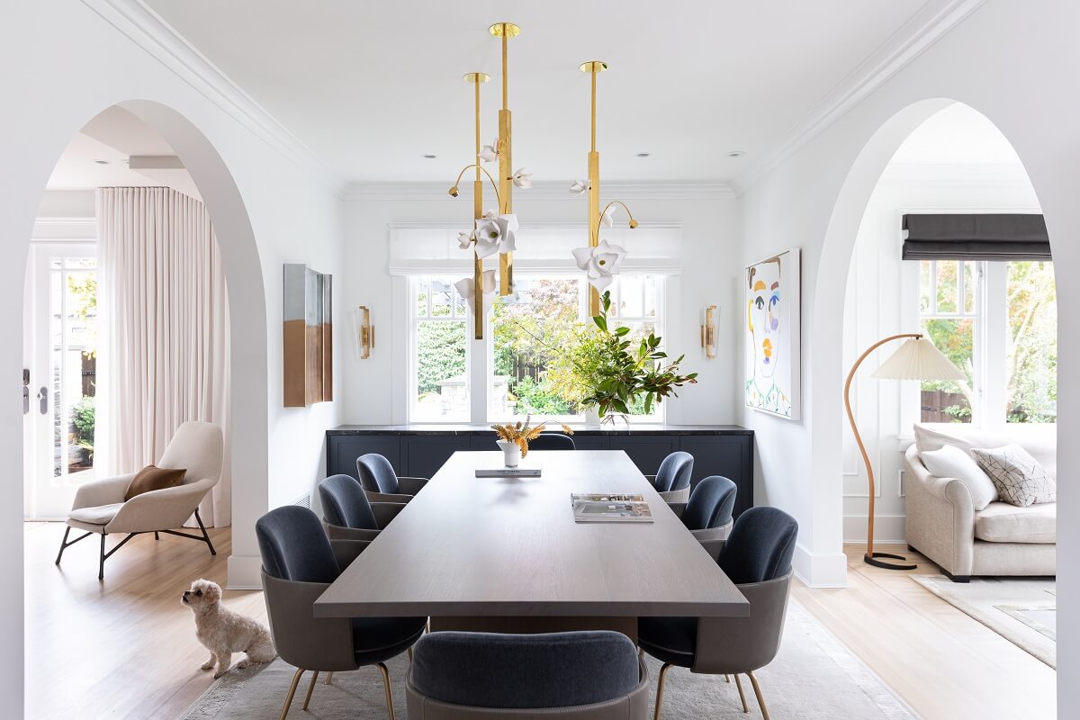 An Eclectic Elegant Home in Vancouver 7 dining-room-arches-elegant-vancouver-home-gillian-segal-design-nordroom