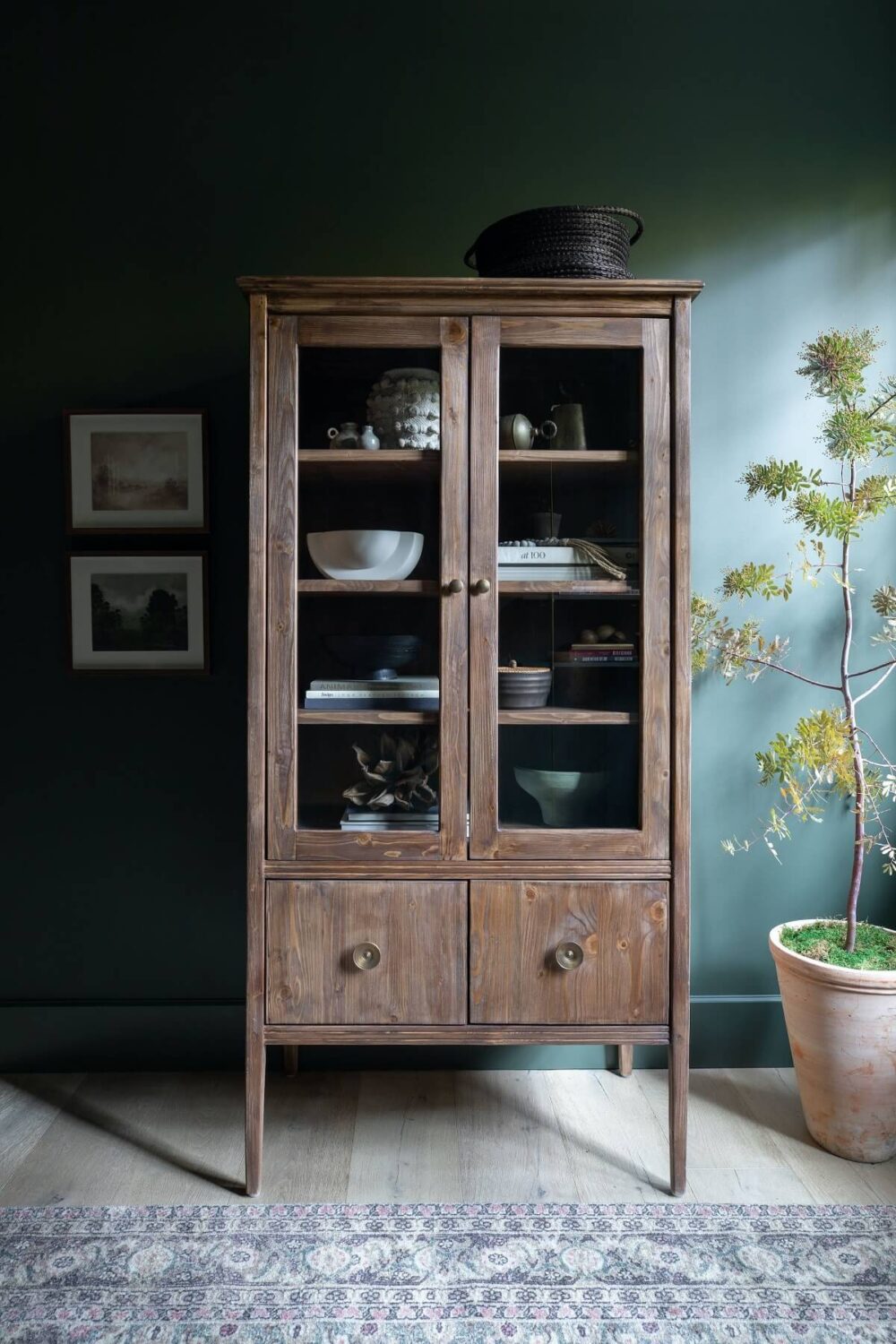 Simple Pleasures: Amber Lewis for Anthropologie (2022) 20 glass-wood-cabinet-amber-lewis-anthropologie-nordroom
