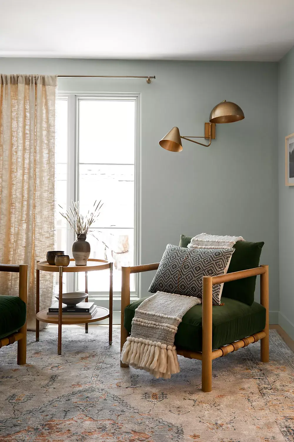 Simple Pleasures: Amber Lewis for Anthropologie (2022) 22 green-velvet-chair-amber-lewis-anthropologie-nordroom