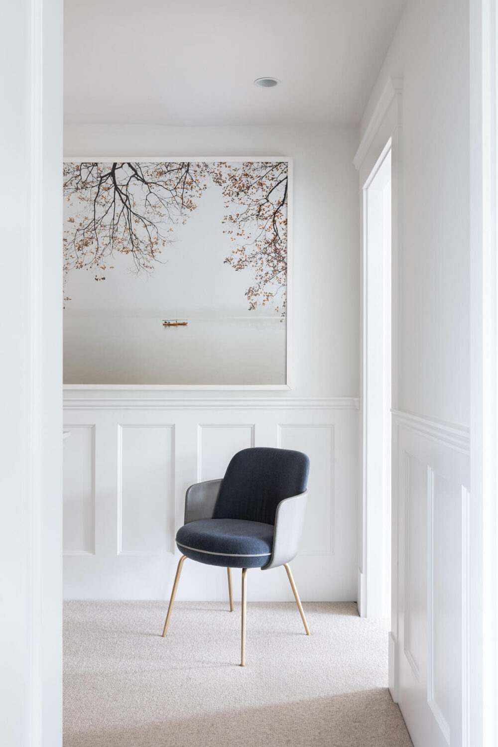 An Eclectic Elegant Home in Vancouver 28 hallway-artwork-elegant-home-vancouver-nordroom