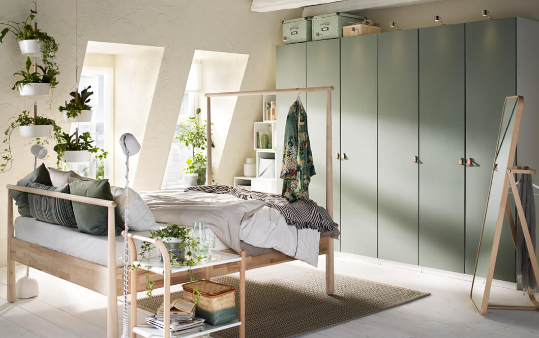 How To Decorate A Bedroom with A Slanted Ceiling 9 ikea-bedroom-sloped-ceiling-nordroom