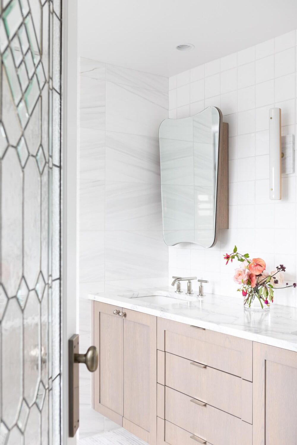 An Eclectic Elegant Home in Vancouver 22 light-bathroom-double-sink-elegant-vancouver-home-gillian-segal-nordroom
