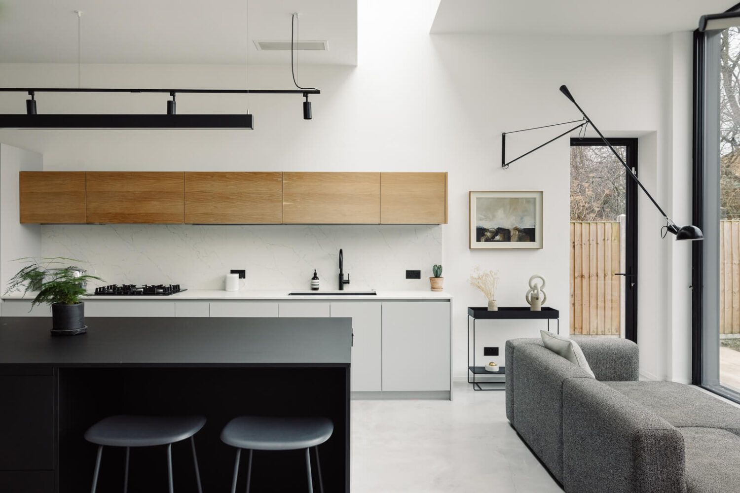 Oh Wonder’s Anthony and Josephine Sell Their Modern London Home 6 modern-black-white-kitchen-victorian-home-london-nordroom