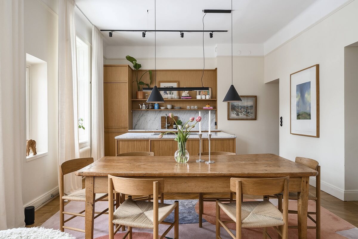 A Stylish Scandi Home with Oak Kitchen 12 oak-kitchen-dining-area-nordic-design-nordroom