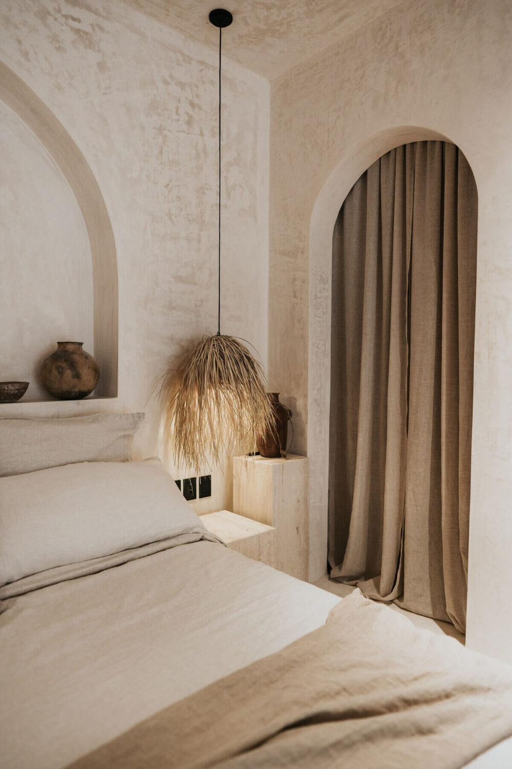 A Serene Loft Airbnb in Tulum, Mexico 18 bedroom-loft-arched-doorway-airbnb-mexico-nordroom