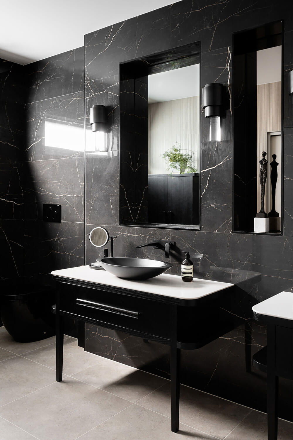 50 Amazing Black Bathroom Design Ideas 12 black-bathroom-black-vanity-nordroom