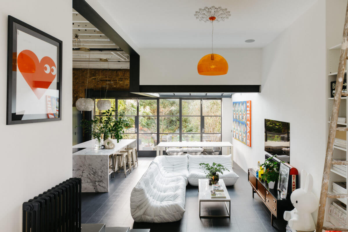 A Black and White Victorian House in London 9 contemporary-sitting-room-black-white-nordroom