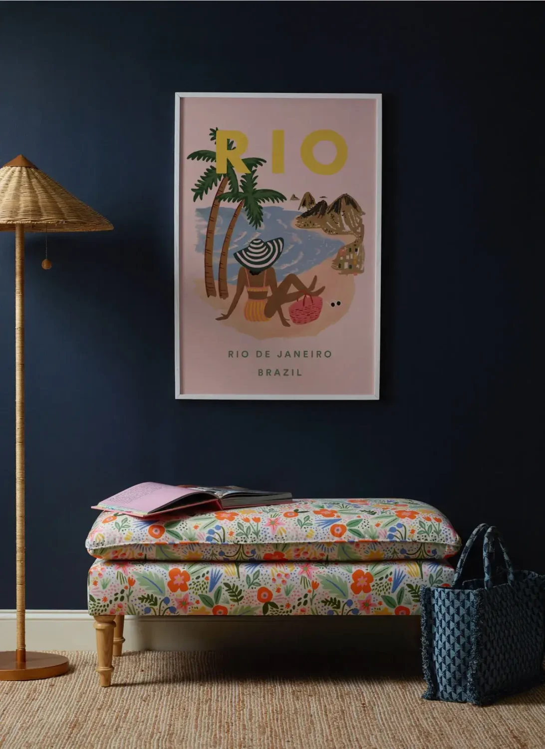 Rifle Paper Co. Have Launched Their First Furniture Collection 5 flora-bench-in-mérida-rifle-paper-co-furniture-collection-nordroom