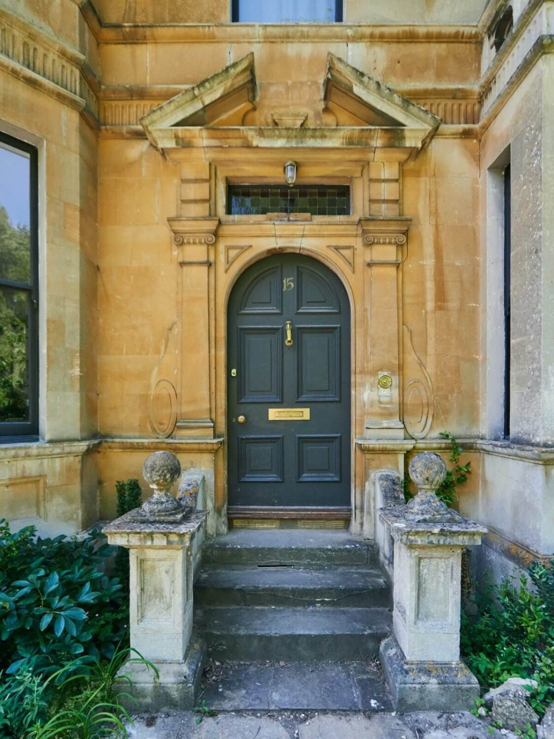 A Mixture of Styles in an English Home 26 front-door-historic-home-bath-nordroom