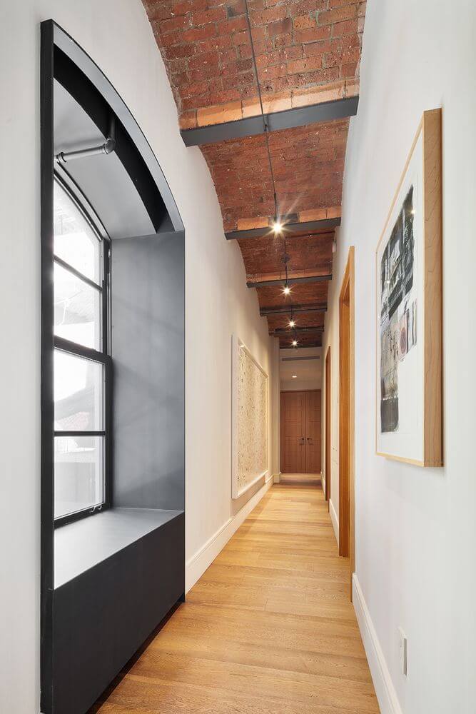 Jonah Hill Sells His Modern Manhattan Loft 12 hallway-vaulted-ceiling-contemporary-manhattan-loft-jonah-hill-nordroom