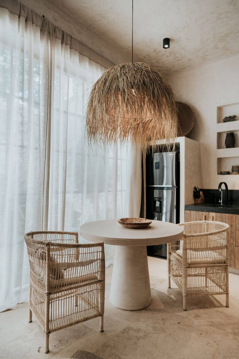 A Serene Loft Airbnb in Tulum, Mexico 9 kitchen-dining-tulum-airbnb-loft-nordroom