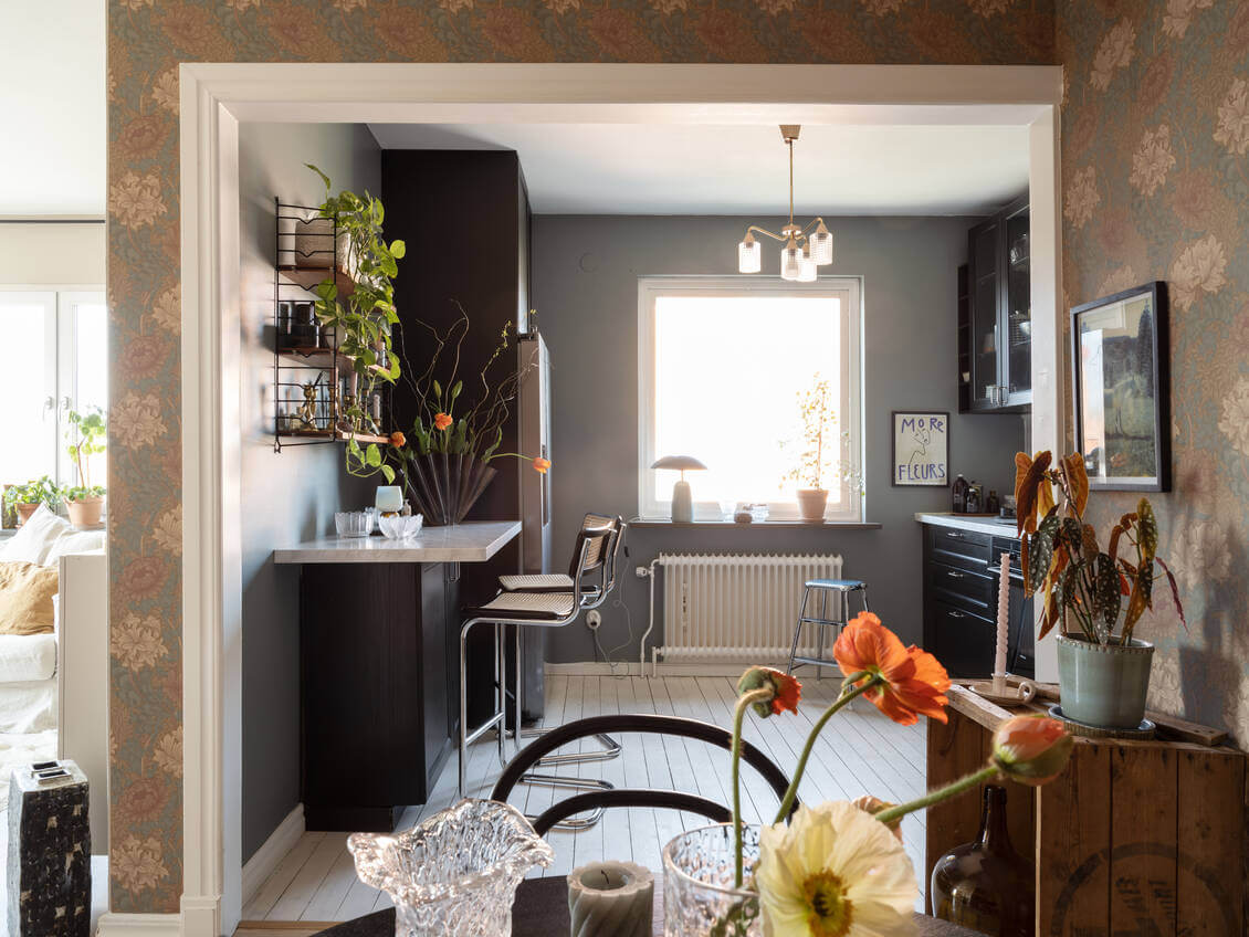A Warm Neutral Colored Nordic Home 14 kitchen-view-from-dining-room-nordic-home-nordroom