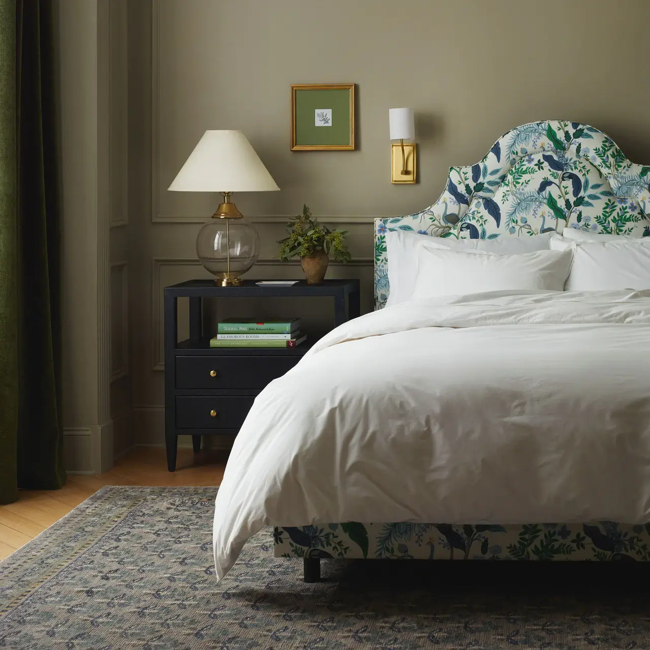 Rifle Paper Co. Have Launched Their First Furniture Collection 3 marion-bed-in-peacock-rifle-paper-co-furniture-collection-nordroom
