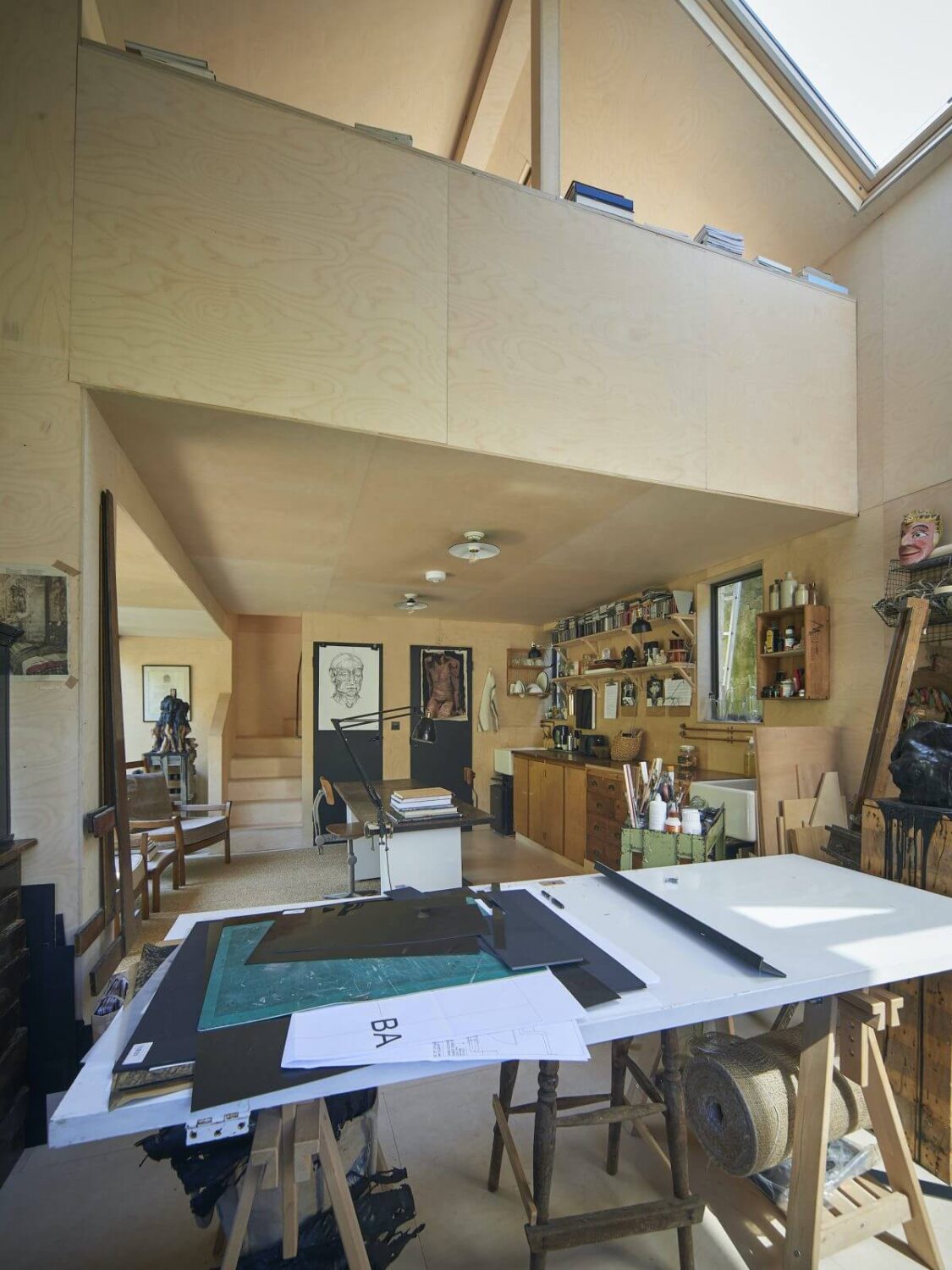 A Mixture of Styles in an English Home 19 open-plan-art-studio-nordroom