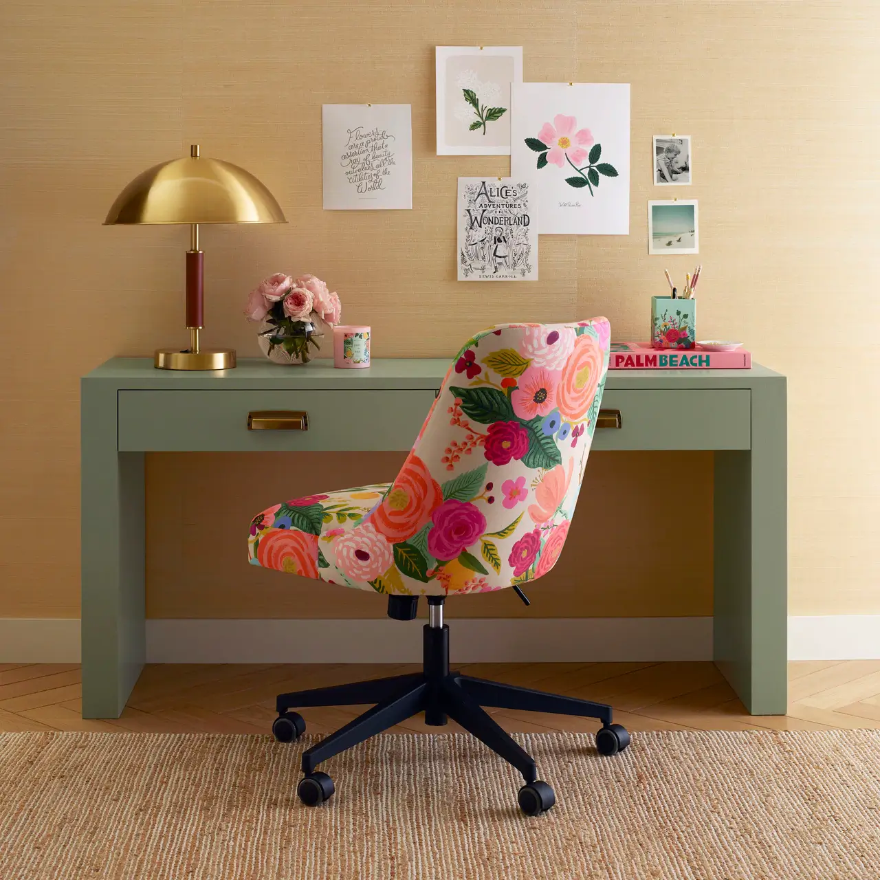 Rifle Paper Co. Have Launched Their First Furniture Collection 2 oxford-desk-chair-in-garden-party-rifle-paper-co-furniture-collection-nordroom