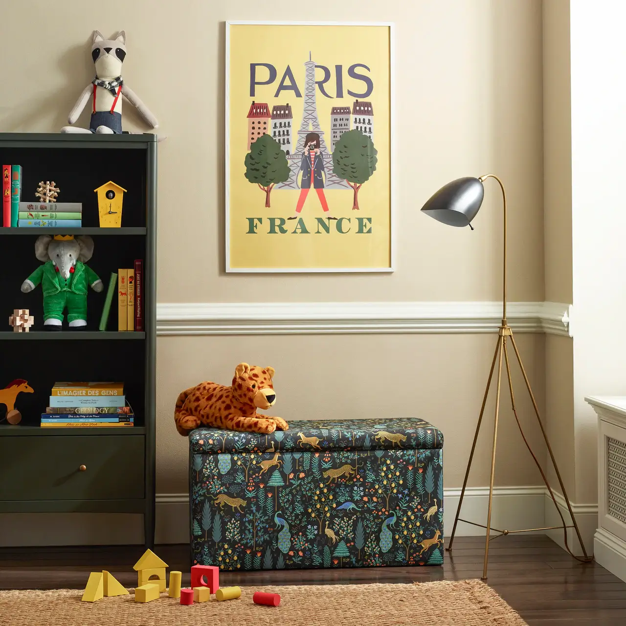 Rifle Paper Co. Have Launched Their First Furniture Collection 9 willie-storage-bench-in-menagerie-rifle-paper-co-furniture-collection-nordroom