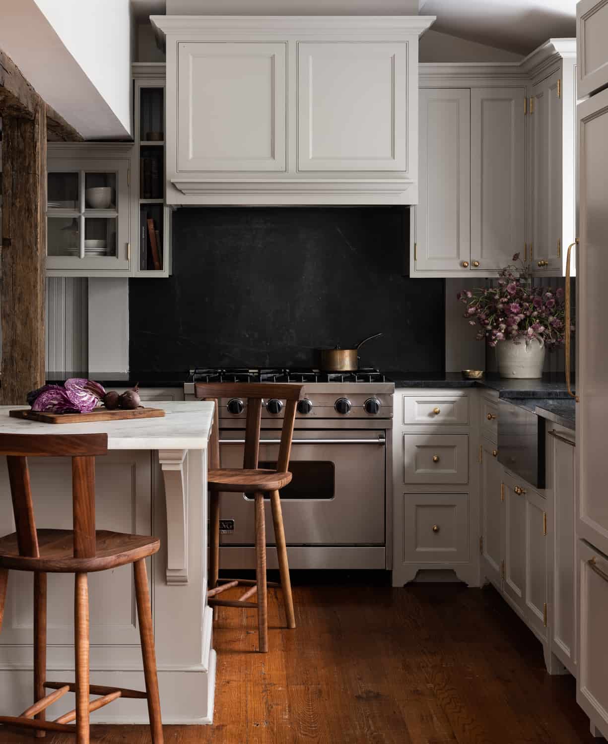 31 Practical Kitchen Flooring Ideas For Your Home 23 Heidi-Caillier-Design-Hudson-Valley-house-english-kitchen-devol-grey-cabinets-Nordroom