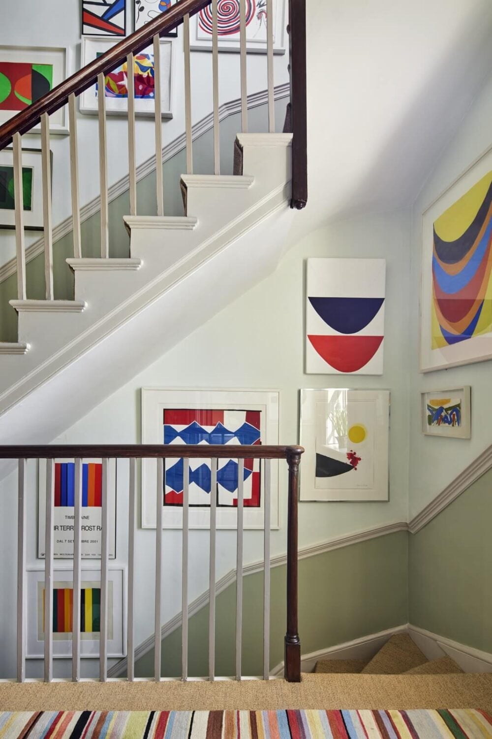 An Eclectic Art-Filled Townhouse in London 18 art-filled-staircase-eclectic-home-london-nordroom