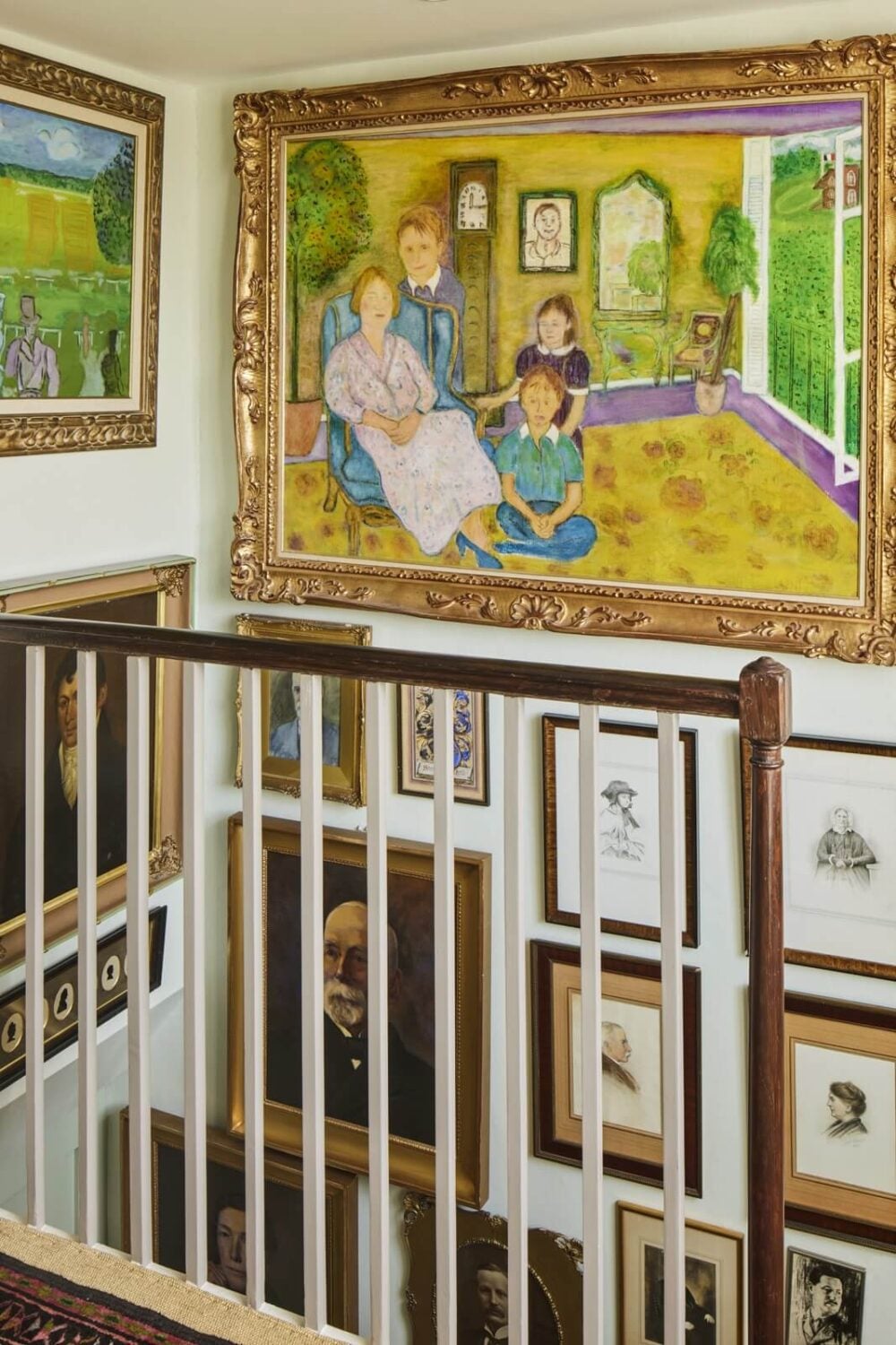 An Eclectic Art-Filled Townhouse in London 16 art-filled-staircase-london-townhouse-nordroom