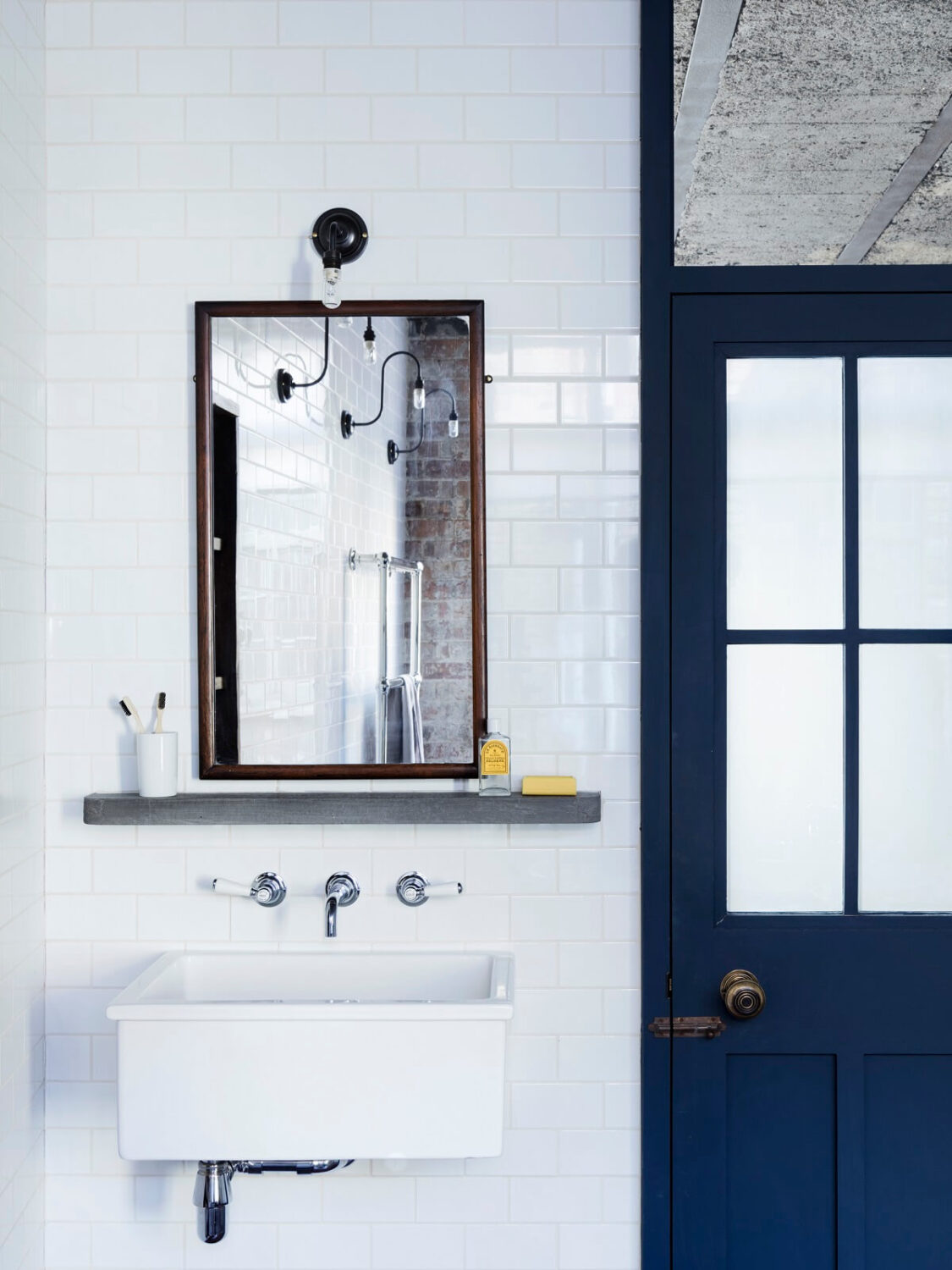 An Industrial Apartment by Mark Lewis Interior Design 17 bathroom-sink-hoxton-mark-lewis-nordroom