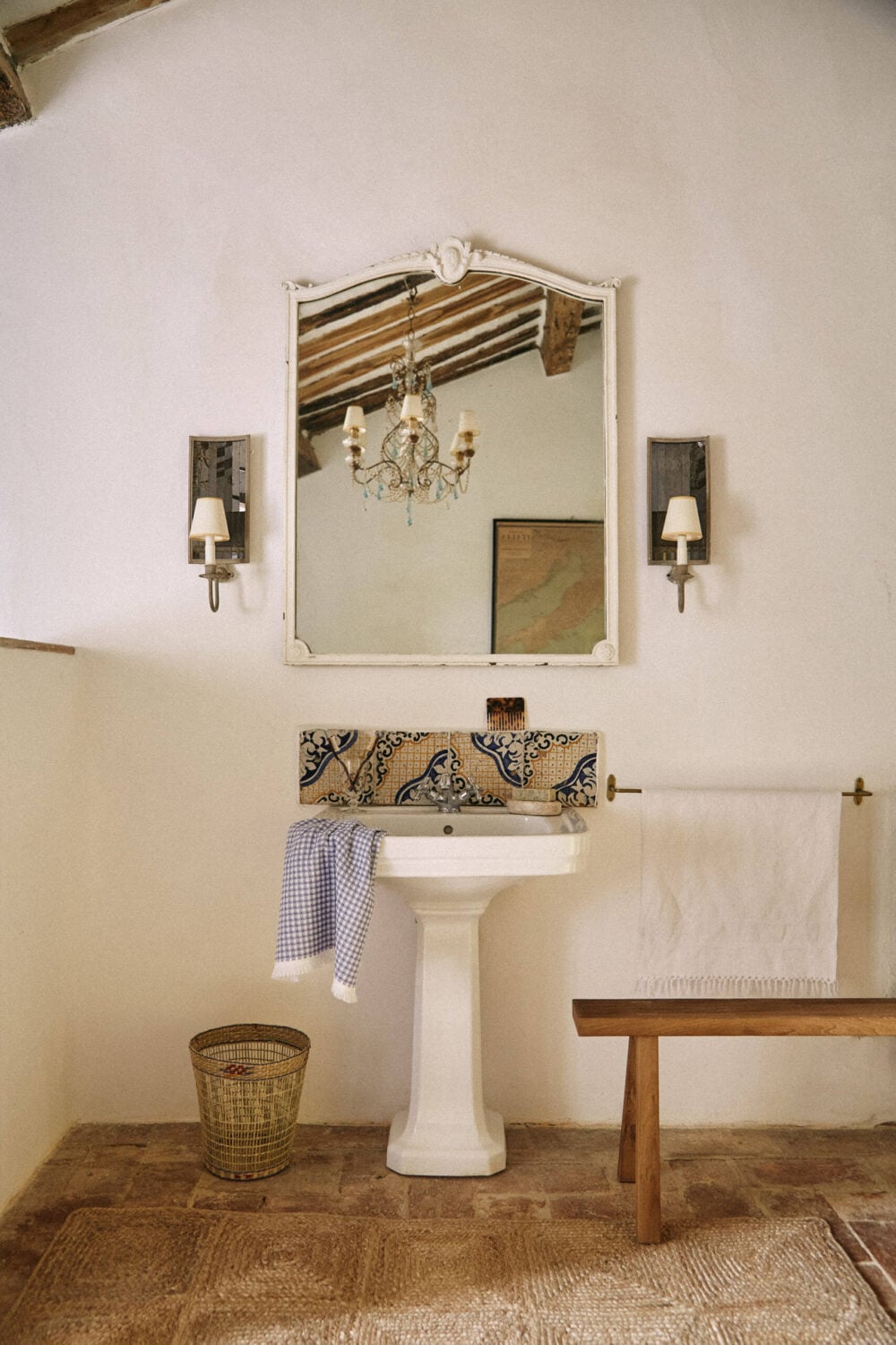 A Tuscan Villa by Zara Home 15 bathroom-vintage-sink-mirror-tuscan-villa-nordroom