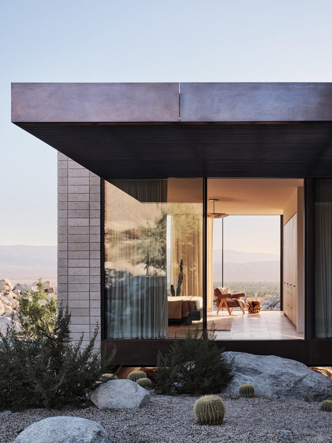 A Modern Architectural Home in Palm Springs 13 exterior-bedroom-palm-springs-modern-home-nordorom
