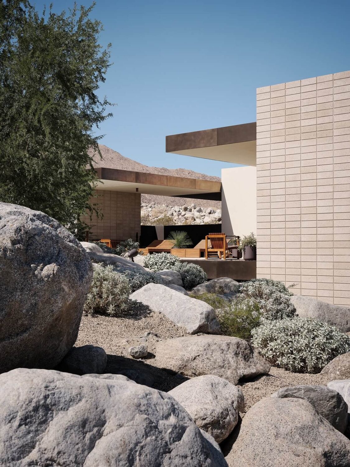 A Modern Architectural Home in Palm Springs 25 exterior-terrace-palm-springs-architectural-home-nordoom