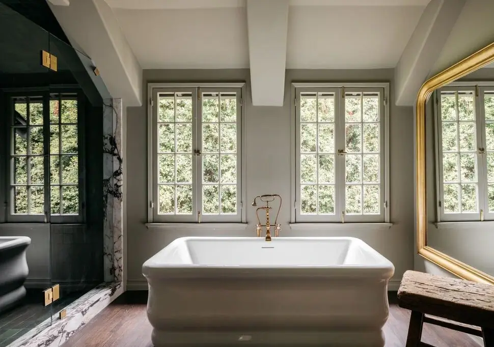 A Beautiful Tudor House in Los Feliz 28 freestanding-bath-tudor-house-los-feliz-nordroom
