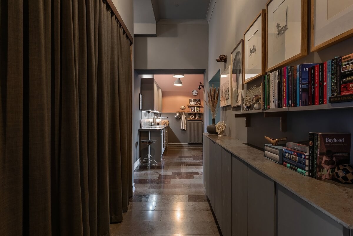 A Moody Family Home in Sweden 22 hallway-cabinets-closet-nordroom