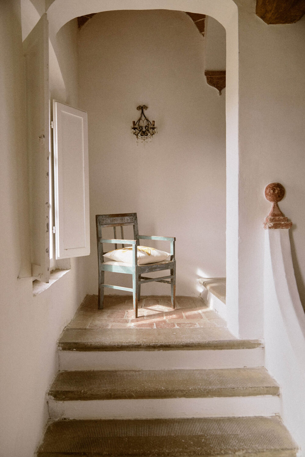 A Tuscan Villa by Zara Home 9 hallway-stone-floor-mediterranean-style-exposed-beams-villa-tuscany-zara-home-nordroom