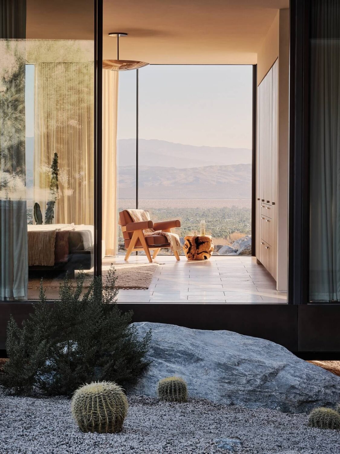 A Modern Architectural Home in Palm Springs 14 indoor-outdoor-bedroom-palm-springs-nordroom