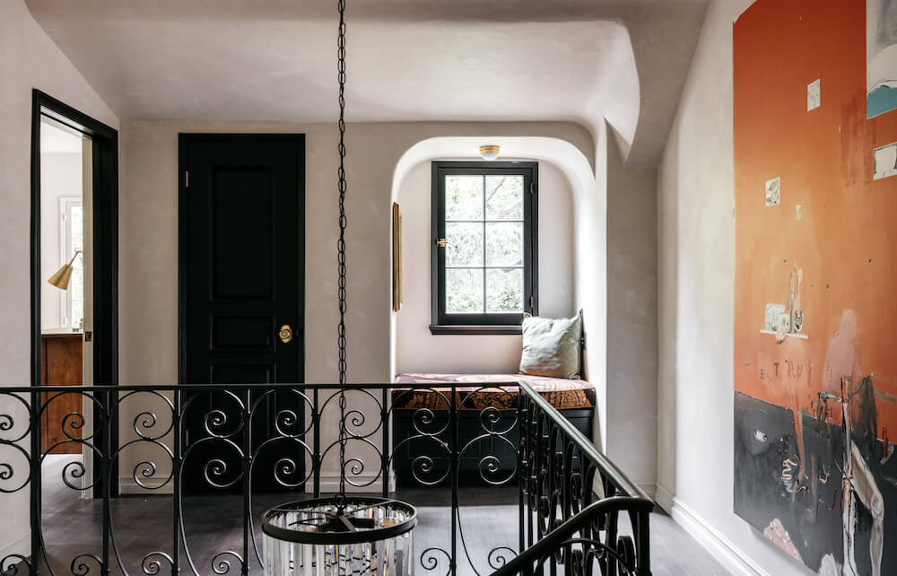 A Beautiful Tudor House in Los Feliz 24 landing-window-seat-tudor-house-los-feliz-nordroom