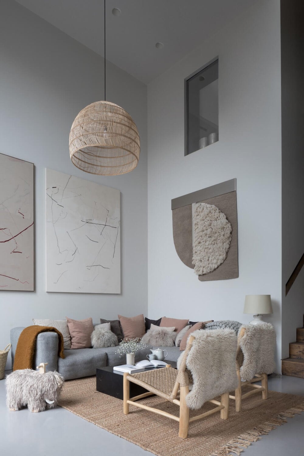 Best of 2022: Living Rooms 18 light-double-height-sitting-room-contemporary-art-furnishings-victorian-home-london-frank-and-faber-nordroom