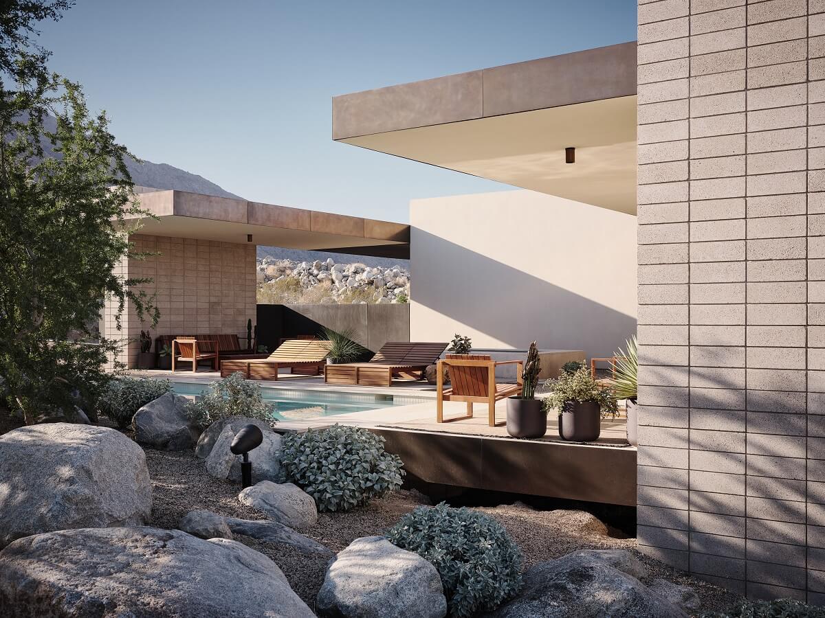 A Modern Architectural Home in Palm Springs 26 modern-architectural-garden-terrace-palm-springs-nordroom
