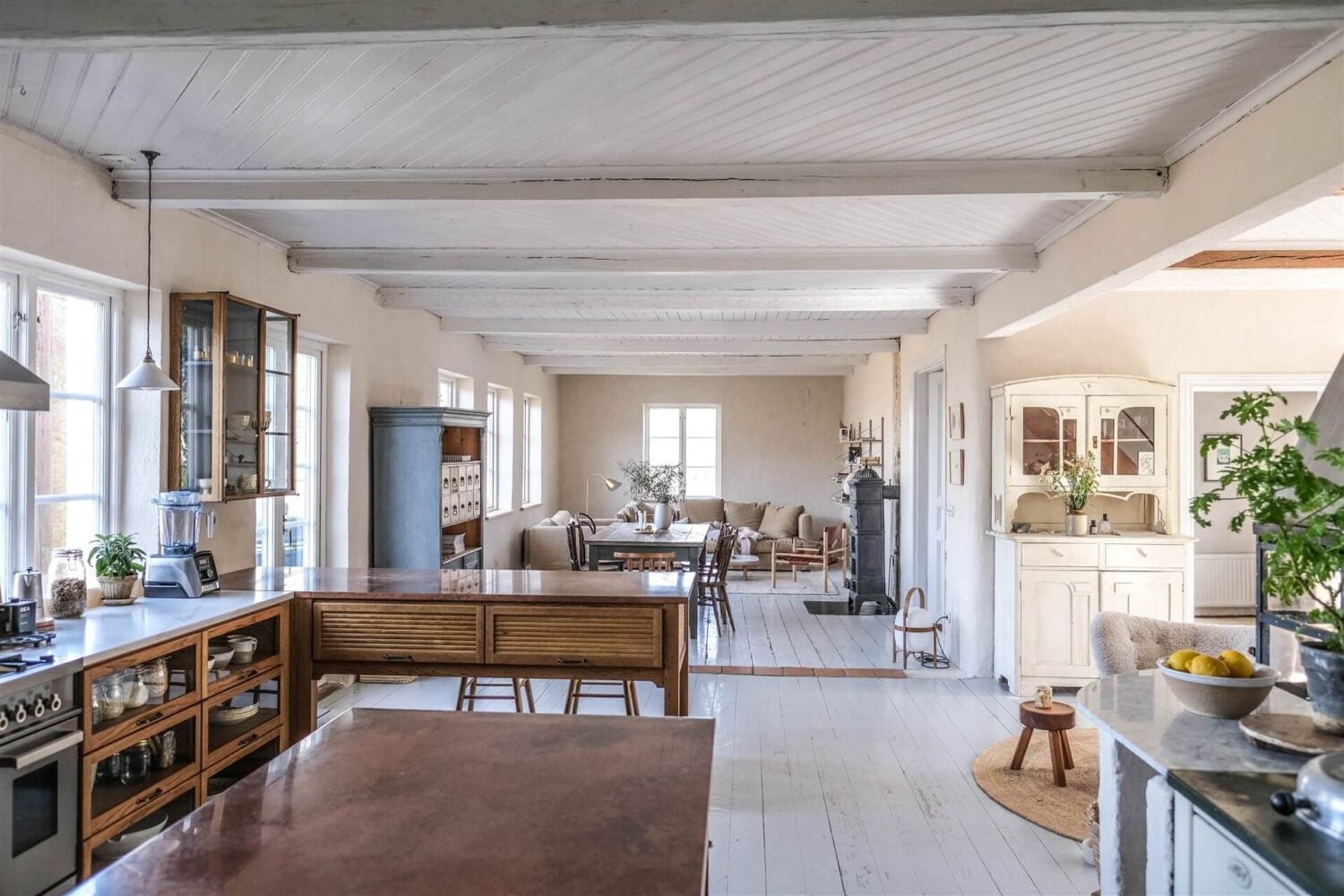 Our Food Stories' Countryside Cottage in Sweden 7 open-plan-kitchen-devol-haberdasher-our-food-stories-nordroom