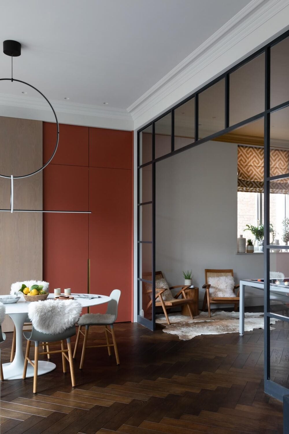 A Victorian Home in London with Bold Color Accents 15 open-plan-kitchen-dining-living-victorian-townhouse-london-frank-and-faber-nordroom
