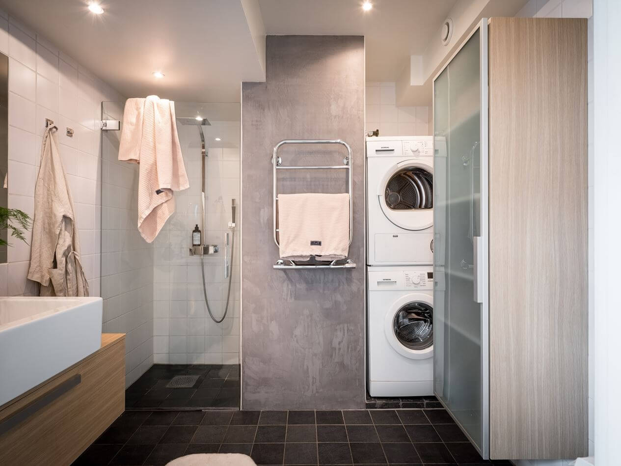 A Light Scandinavian Loft Apartment 14 simple-scandinavian-bathroom-nordroom