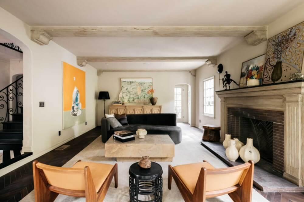 sitting-room-fireplace-green-velvet-sofa-nordroom