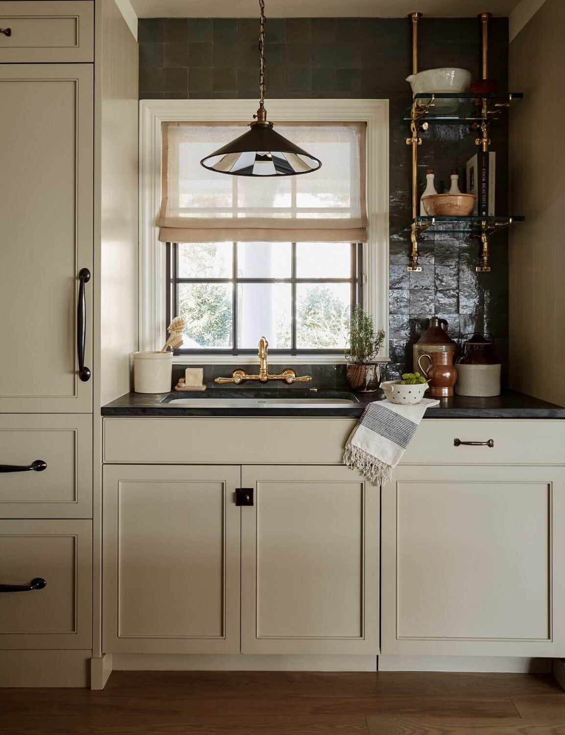 A Warm Family Home in Connecticut 4 utility-room-dark-green-tiles-nordroom