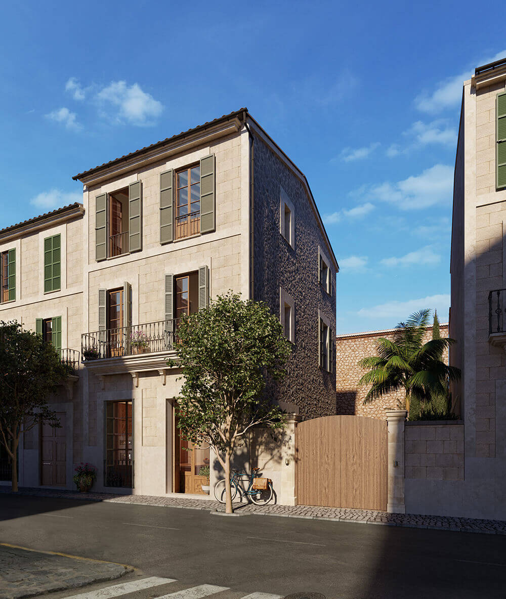 A Townhouse on Mallorca Combines Historic Charm and Modern Design 17 exterior-facade-townhouse-mallorca-berrow-projects-nordroom