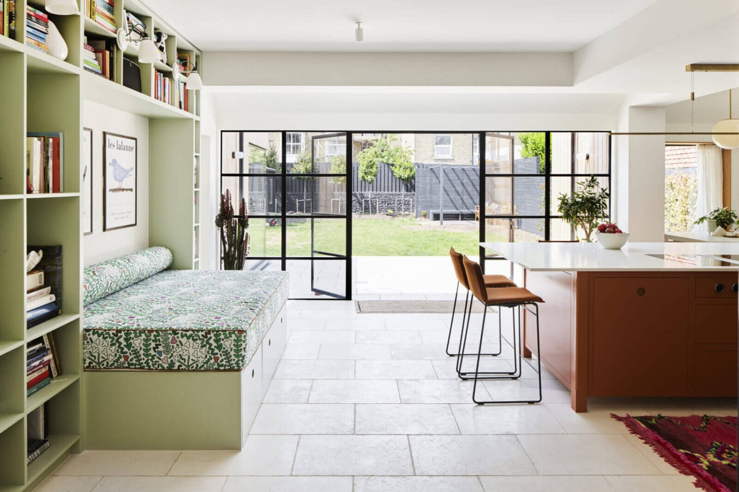 An Arts and Crafts House with Colorful Rooms 9 modern-kitchen-extension-crittal-windows-kitchen-island-nordroom