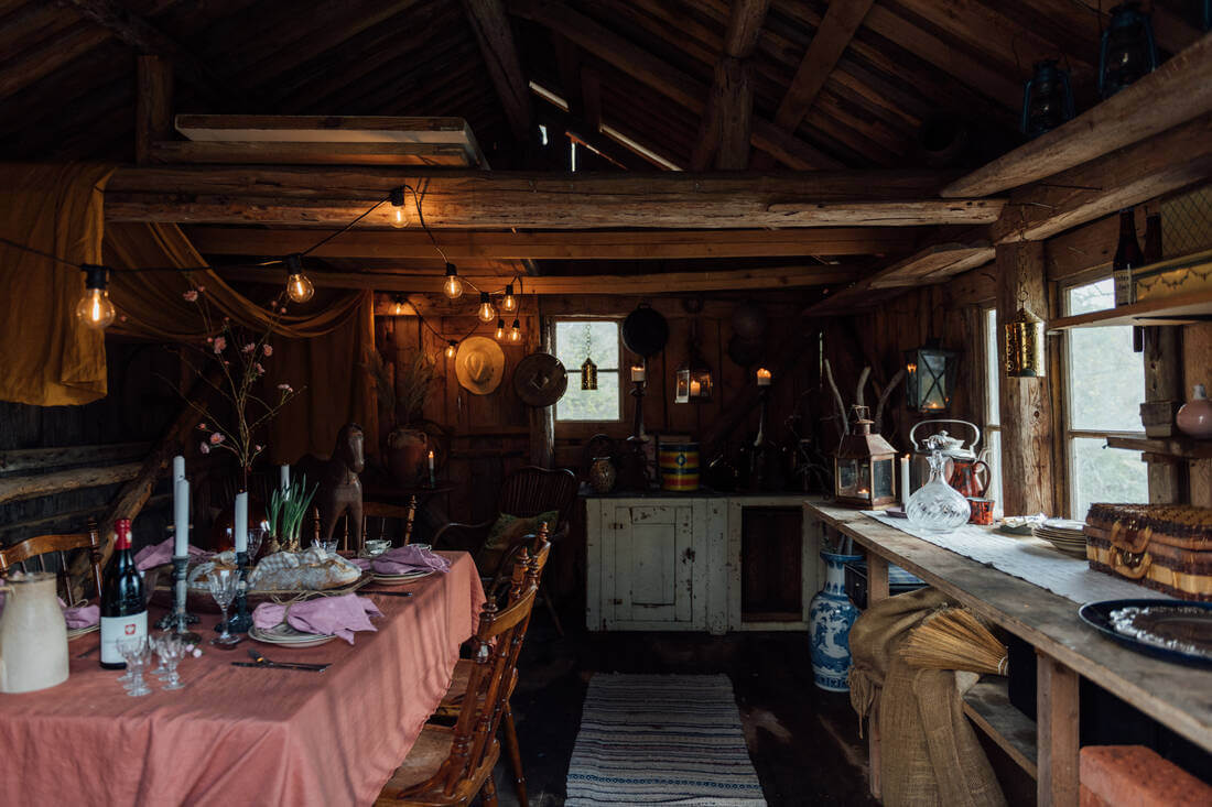 A Vintage Bohemian Country House in Sweden 20 rustic-barn-kitchen-dining-swedishcountry-house-nordroom