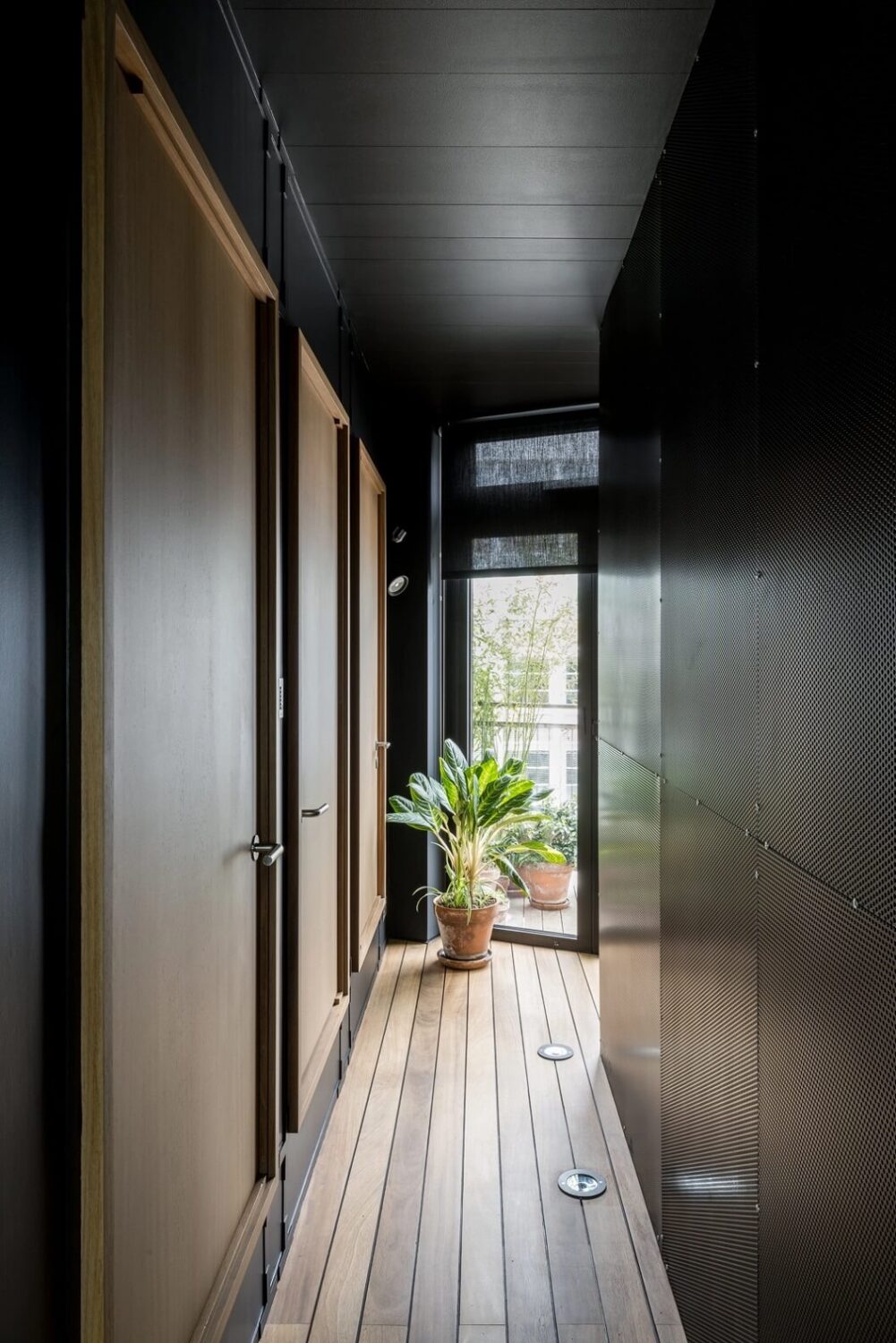 A Spectacular Modern Black Loft in London 21 walk-in-closet-modern-loft-london-nordroom