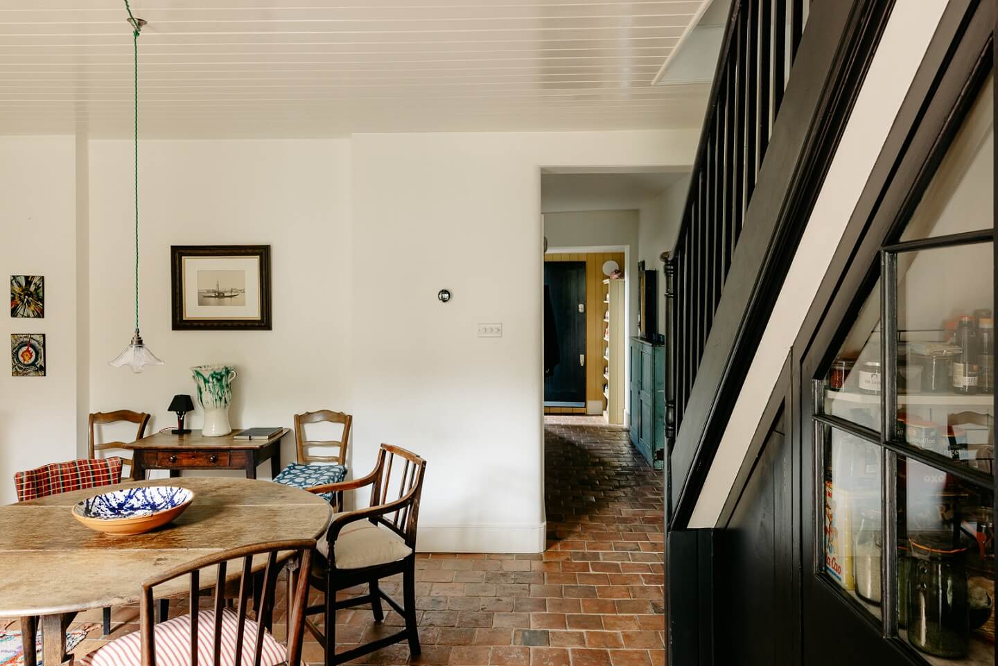 A Carefully Restored Victorian House in London 15 basement-dining-room-terracotta-floor-tiles-nordroom