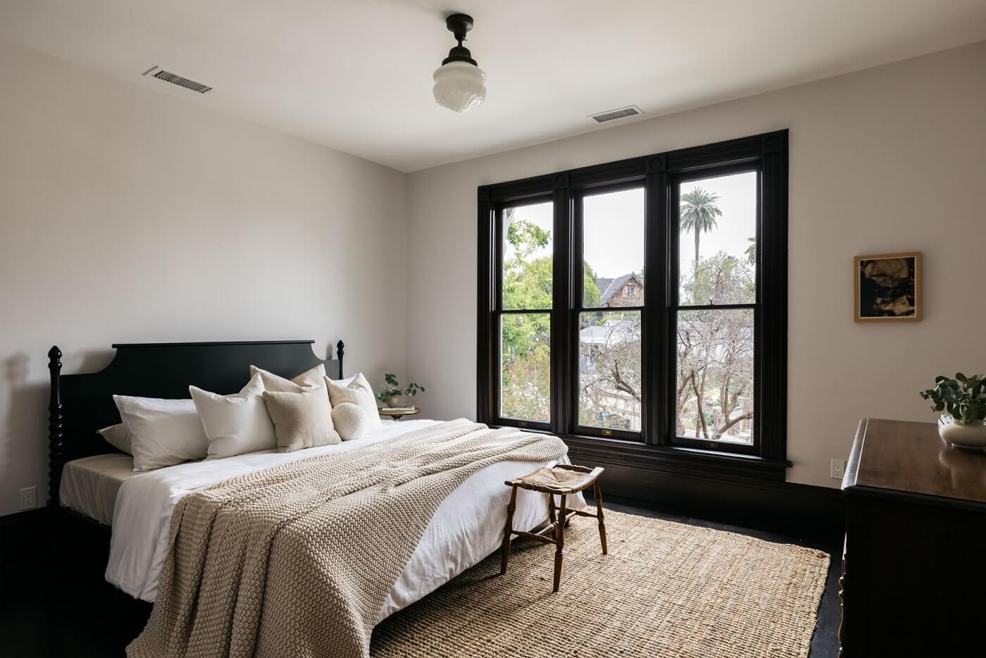 A Carefully Restored Victorian House in Los Angeles 18 bedroom-dark-wooden-floor-victorian-house-nordroom