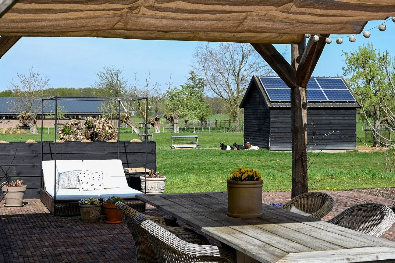 A Dutch Country Home with a Tiny House in the Garden 21 garden-seating-country-house-nordroom