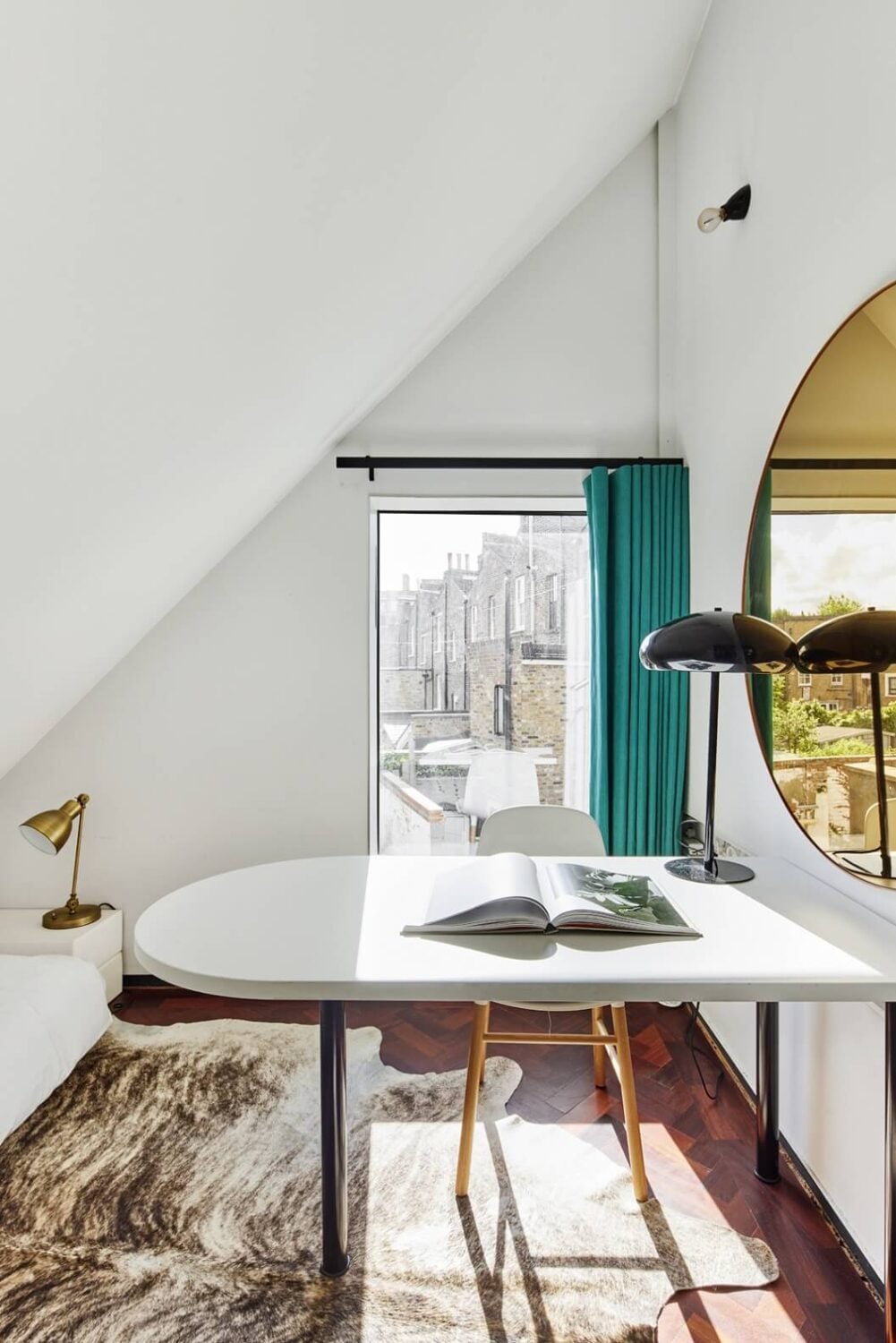 The Makers House: A Modern Achitectural Home in London 18 small-home-office-sloped-ceiling-nordroom