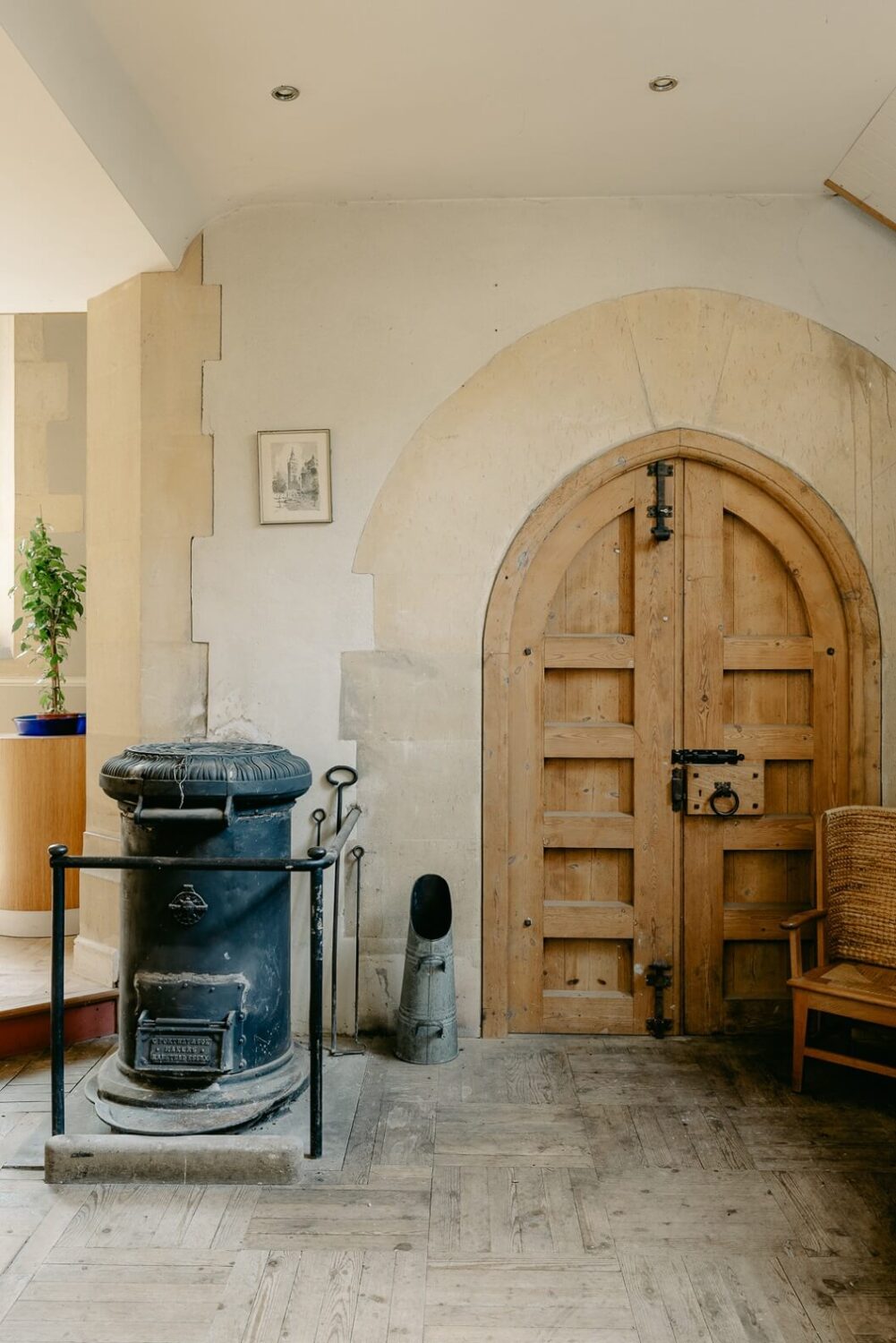 A Warm Church Conversion in England 20 arched-front-door-church-conversion-nordroom